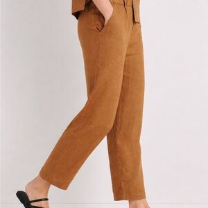 Golden Brown 100% Linen Pants